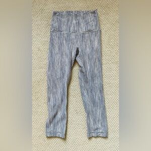 Lululemon Gray Patterned Leggings size 4